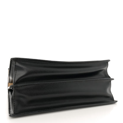 Fendi Vitello Liberty Bi-Color FF 1974 Embossed Chain Strap Kan U Shoulder Bag Black Maya 4 of 16