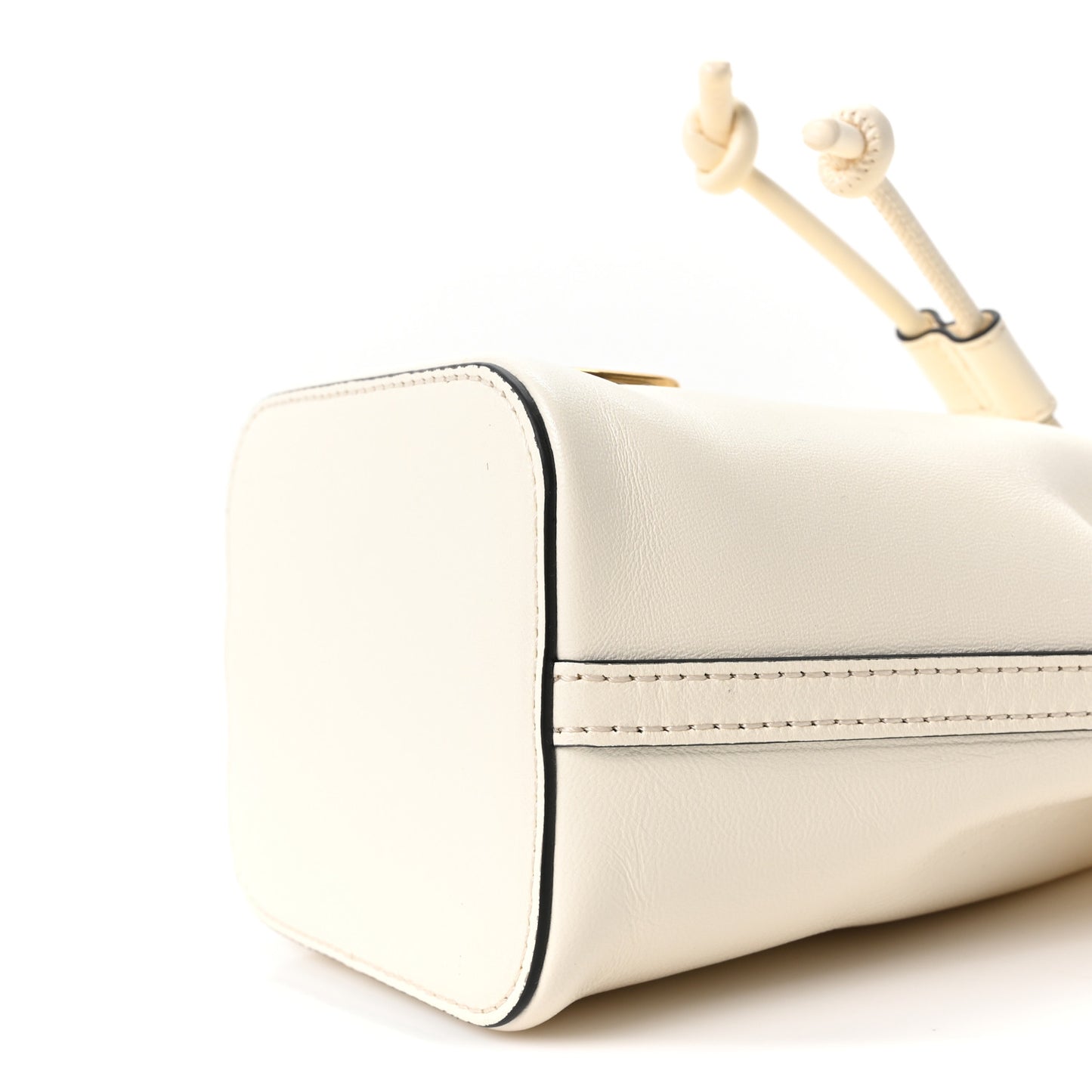 Nappa Mini VLogo Signature Bucket Bag Light Ivory
