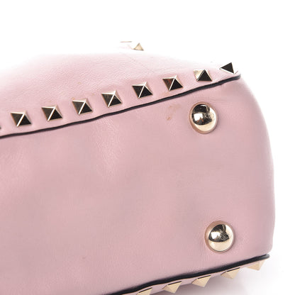 Valentino Garavani Vitello Mini Rockstud Tote Water Rose 9 of 9
