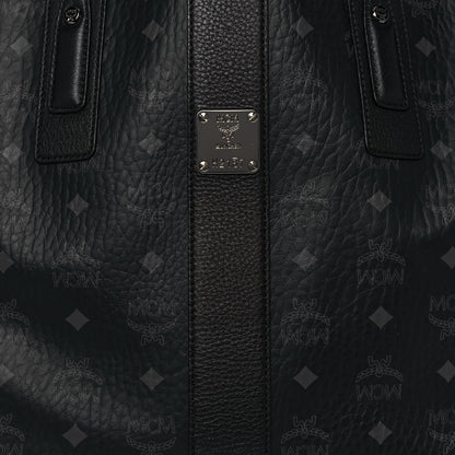 MCM Visetos Medium Liz Reversible Shopper Tote Black 7 of 20