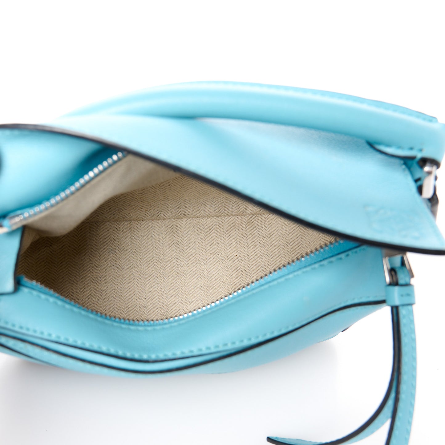 Calfskin Mini Puzzle Bag Cyan