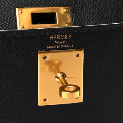 Hermes Epsom Kelly Sellier 28 Black 6 of 10