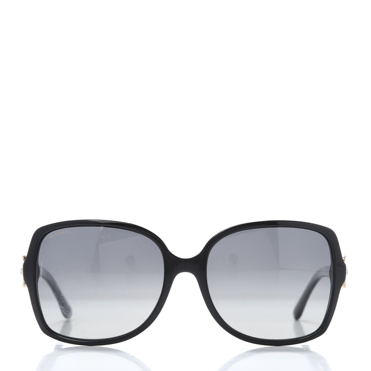 Bulgari Crystal Flower 8120-B Sunglasses Black 2 of 8