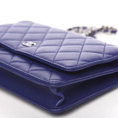 Chanel Lambskin Quilted Wallet On Chain WOC Purple 6 of 12