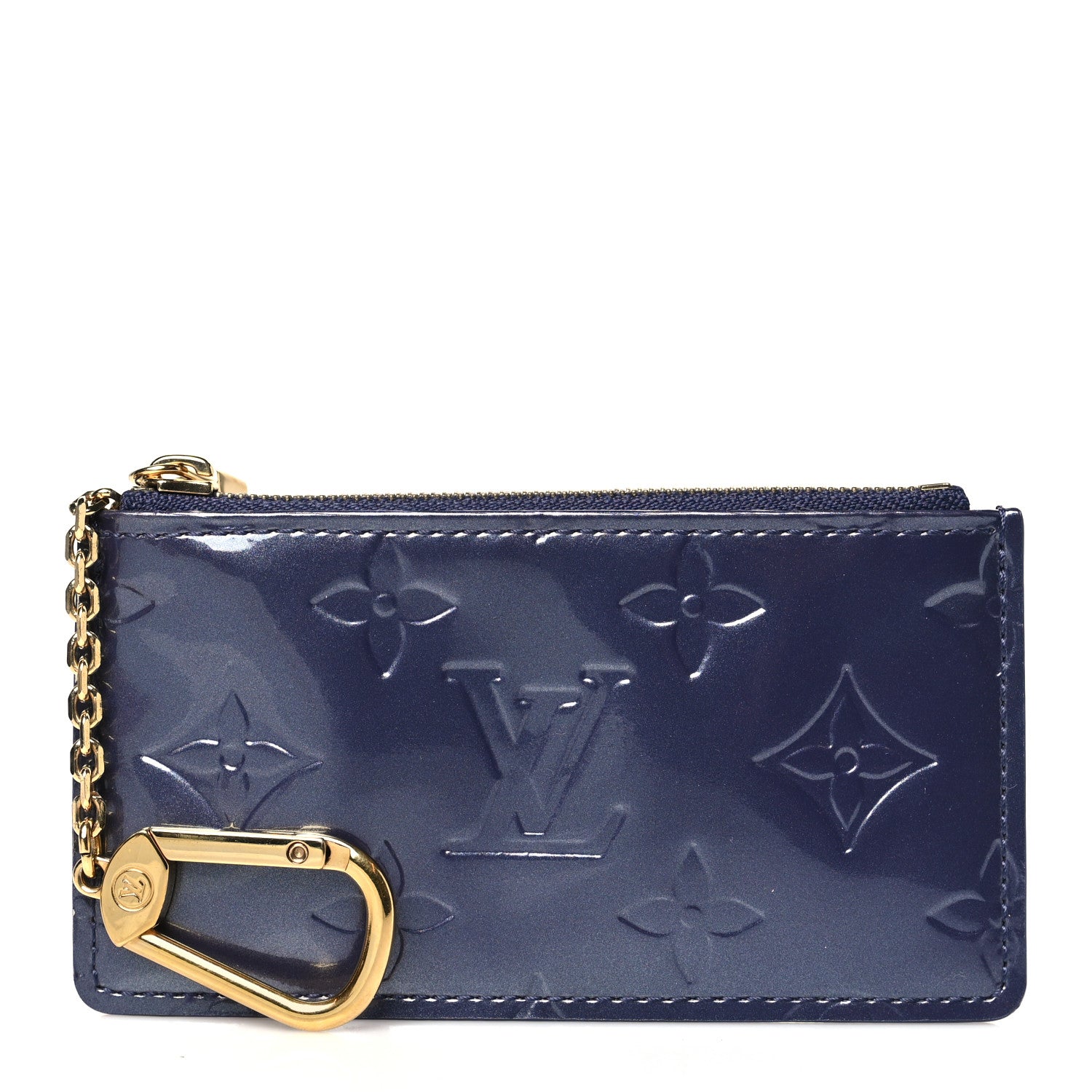 Louis Vuitton Vernis Pochette Key Pouch Indigo 1 of 8