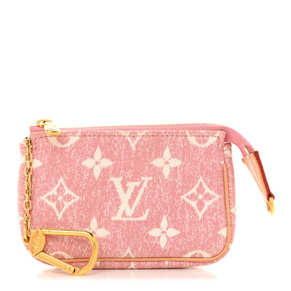 Louis Vuitton Denim Jacquard Monogram Micro Pochette Accessories Rose 1 of 7