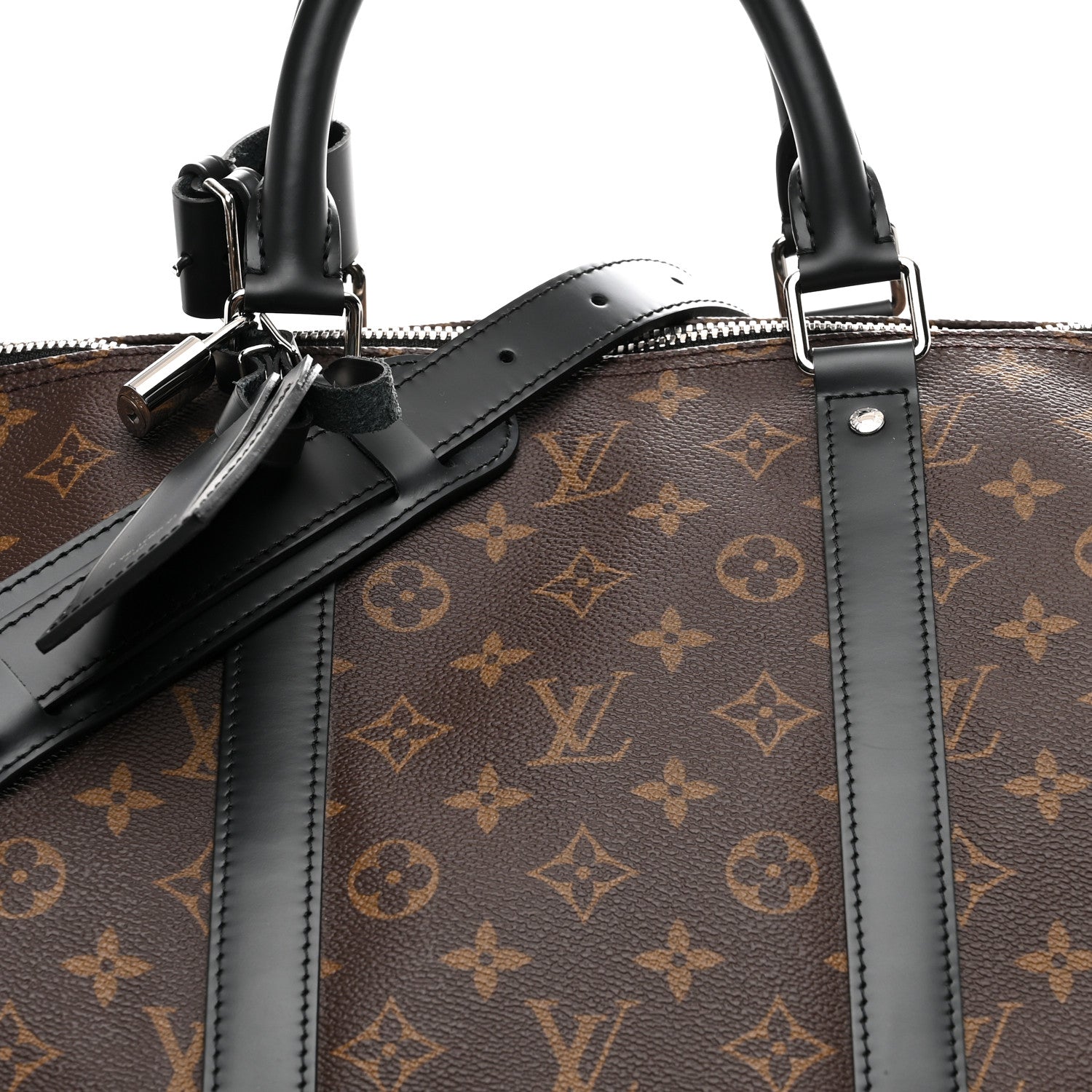 Louis Vuitton Monogram Macassar Keepall Bandouliere 55 6 of 8