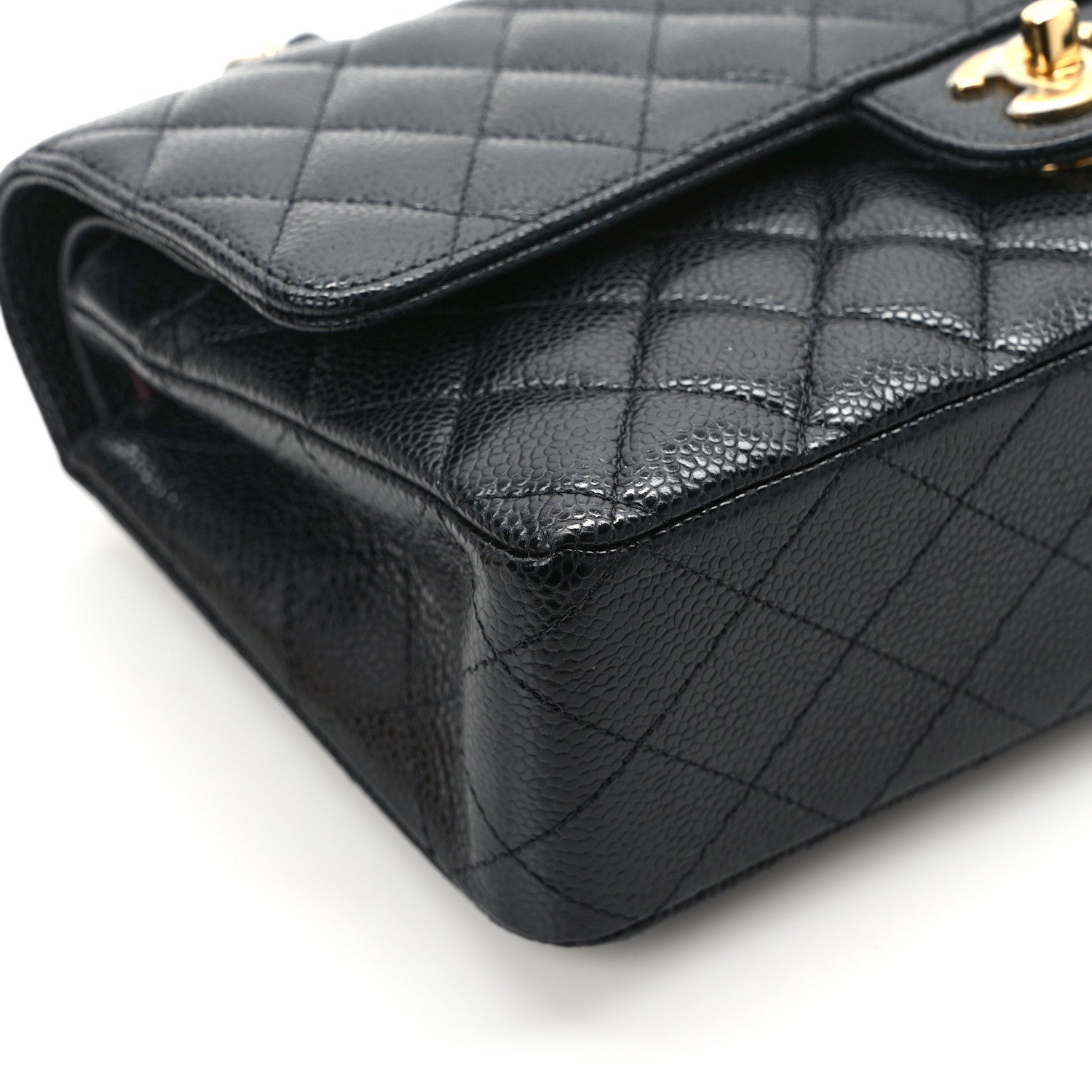 Chanel Caviar Quilted Medium Double Flap Black 11 of 13