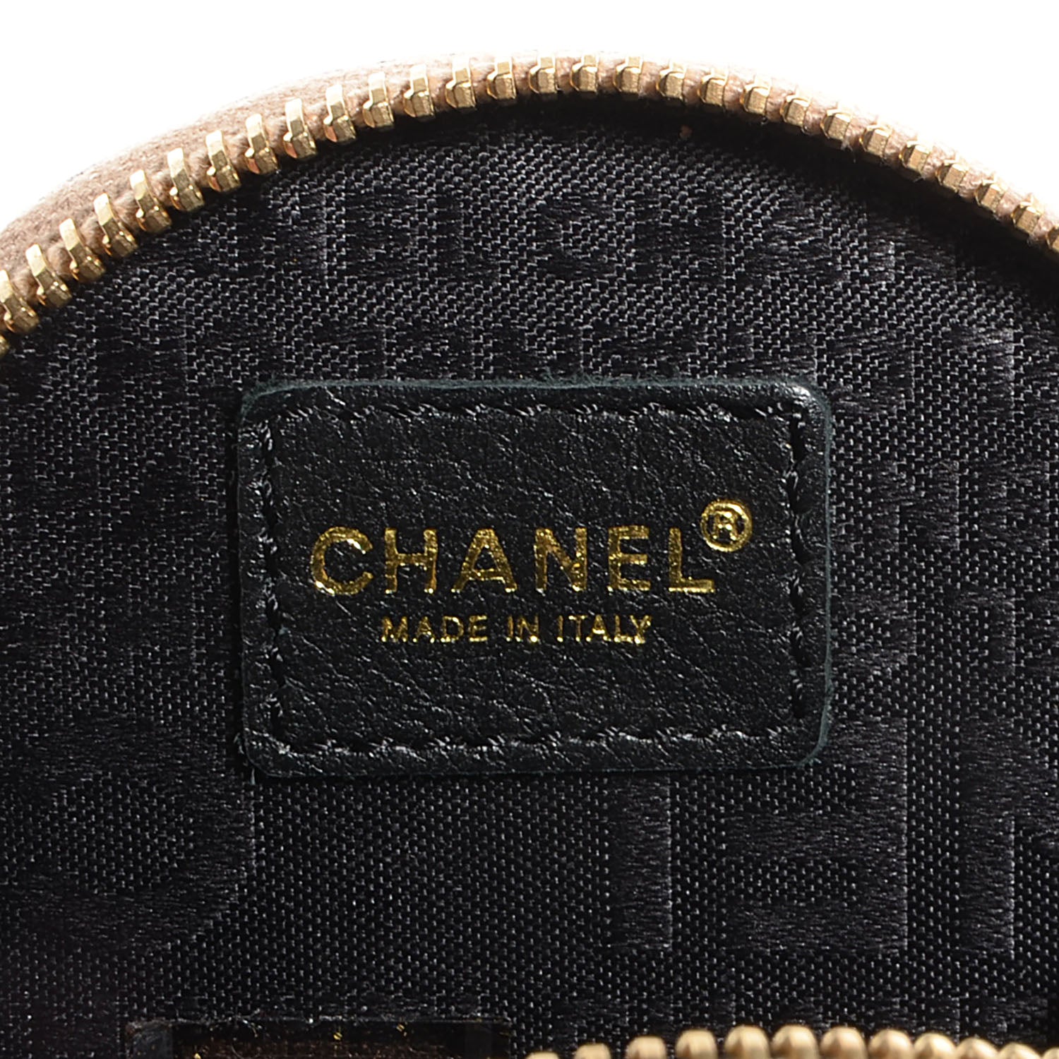 Chanel Lambskin Round Camellia CC Coin Purse Black 6 of 7