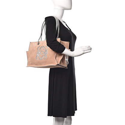 Loewe Suede Medium Shopping Tote Beige 2 of 16