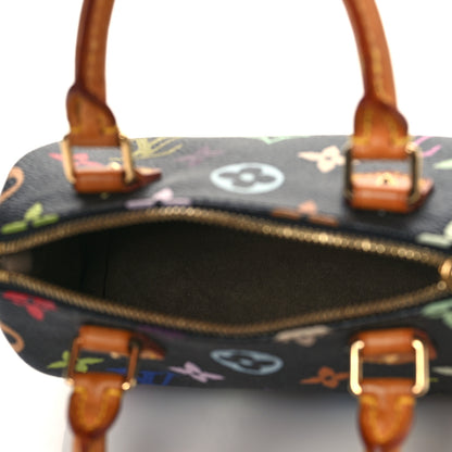 Louis Vuitton Monogram Multicolor Mini Sac HL Speedy Black 4 of 7