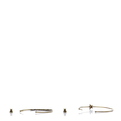 Christian Dior Metal J'Adior Hoop Earrings Aged Gold 4 of 6