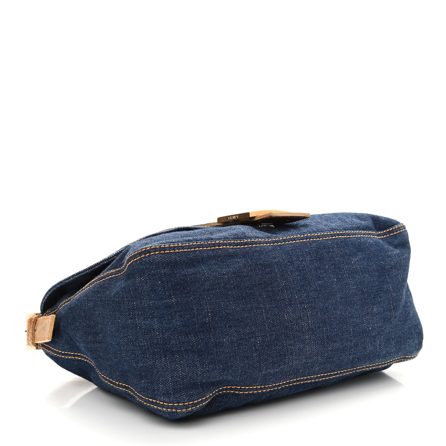 Denim Lizard Mama Baguette Blue