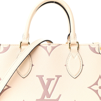 Louis Vuitton Empreinte Monogram Giant Onthego PM Creme Bois De Rose 8 of 12