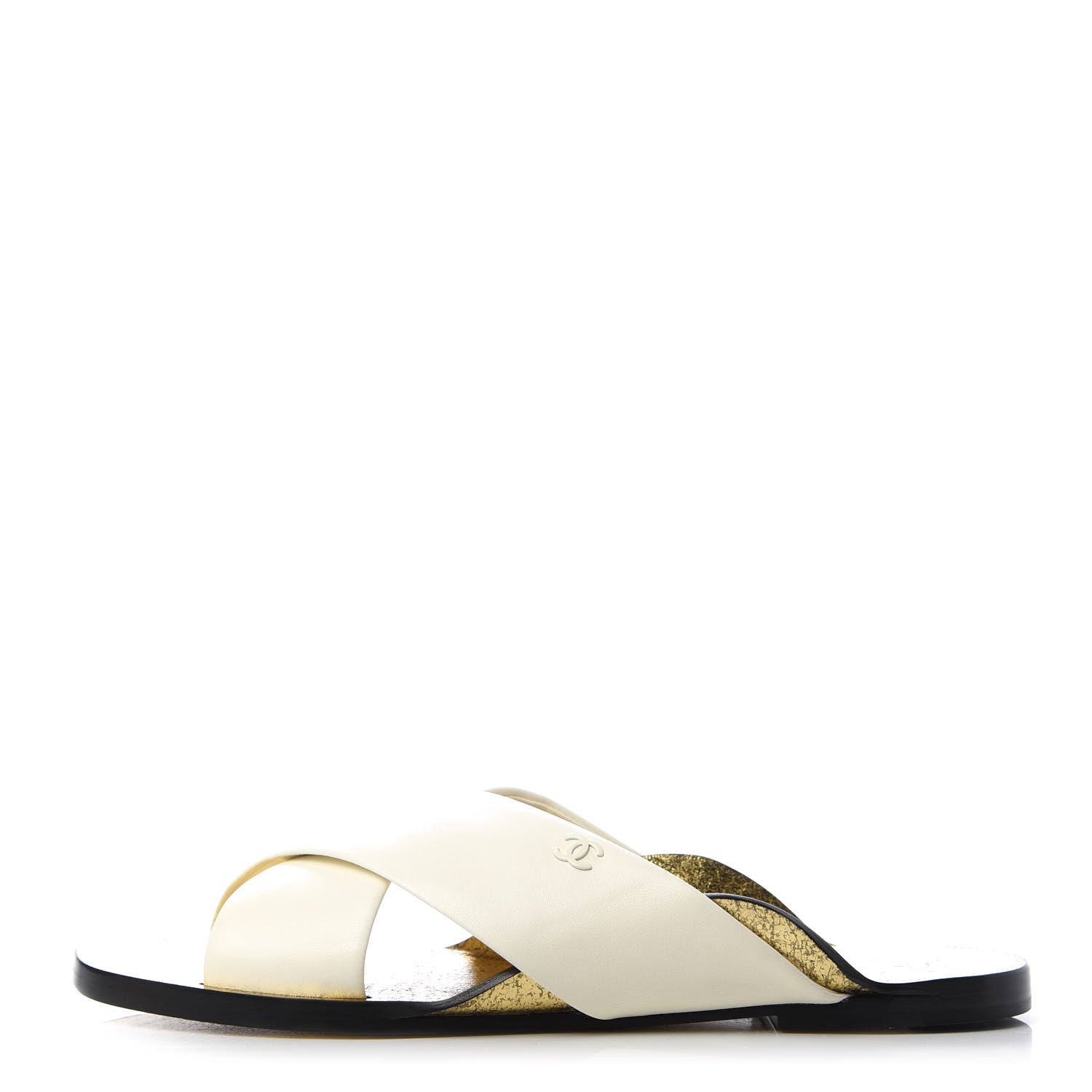 Chanel Lambskin Mule Sandals 42 White 1 of 10
