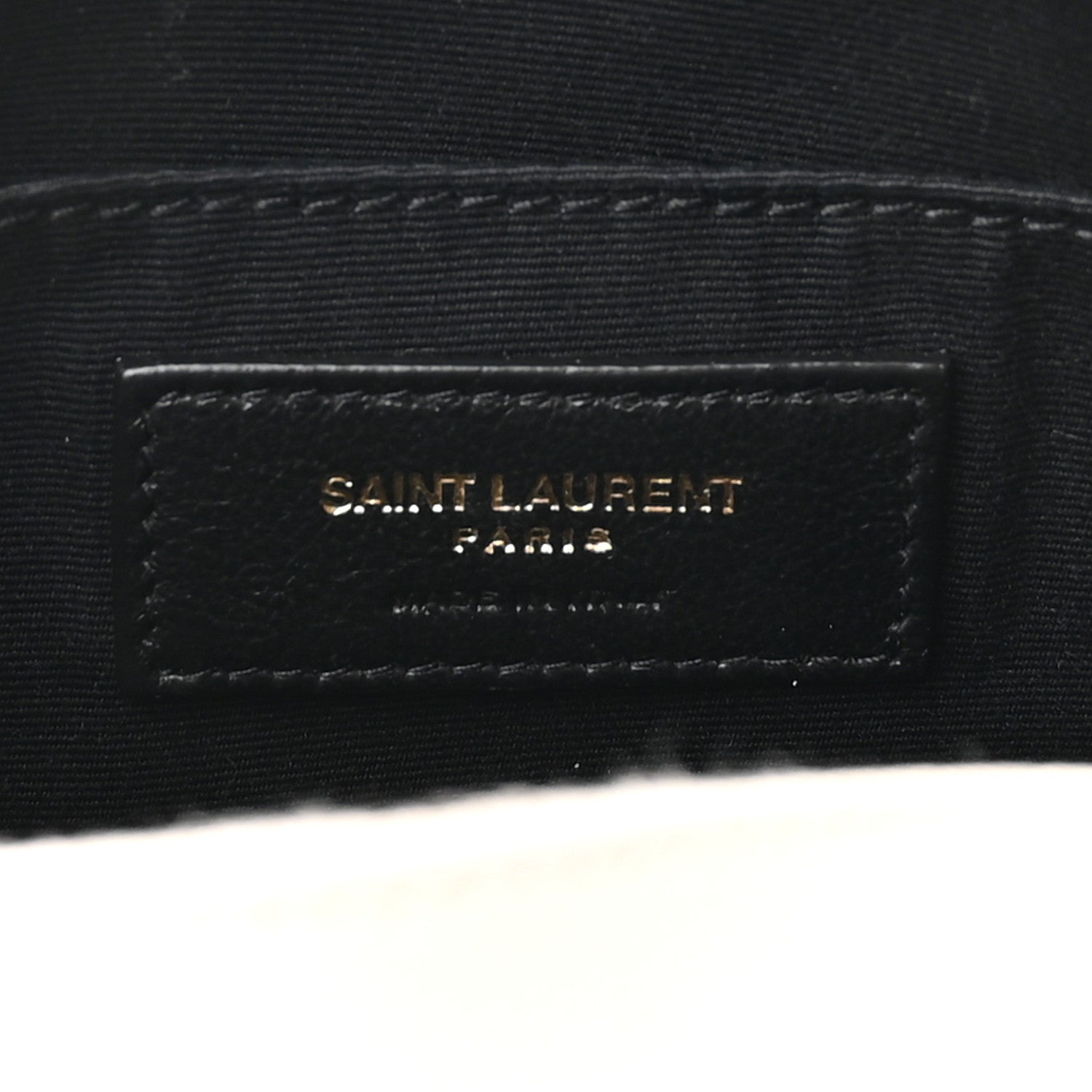 Saint Laurent Grain De Poudre Matelasse Chevron Quilted Round Vinyle Camera Bag Crema Soft 6 of 10