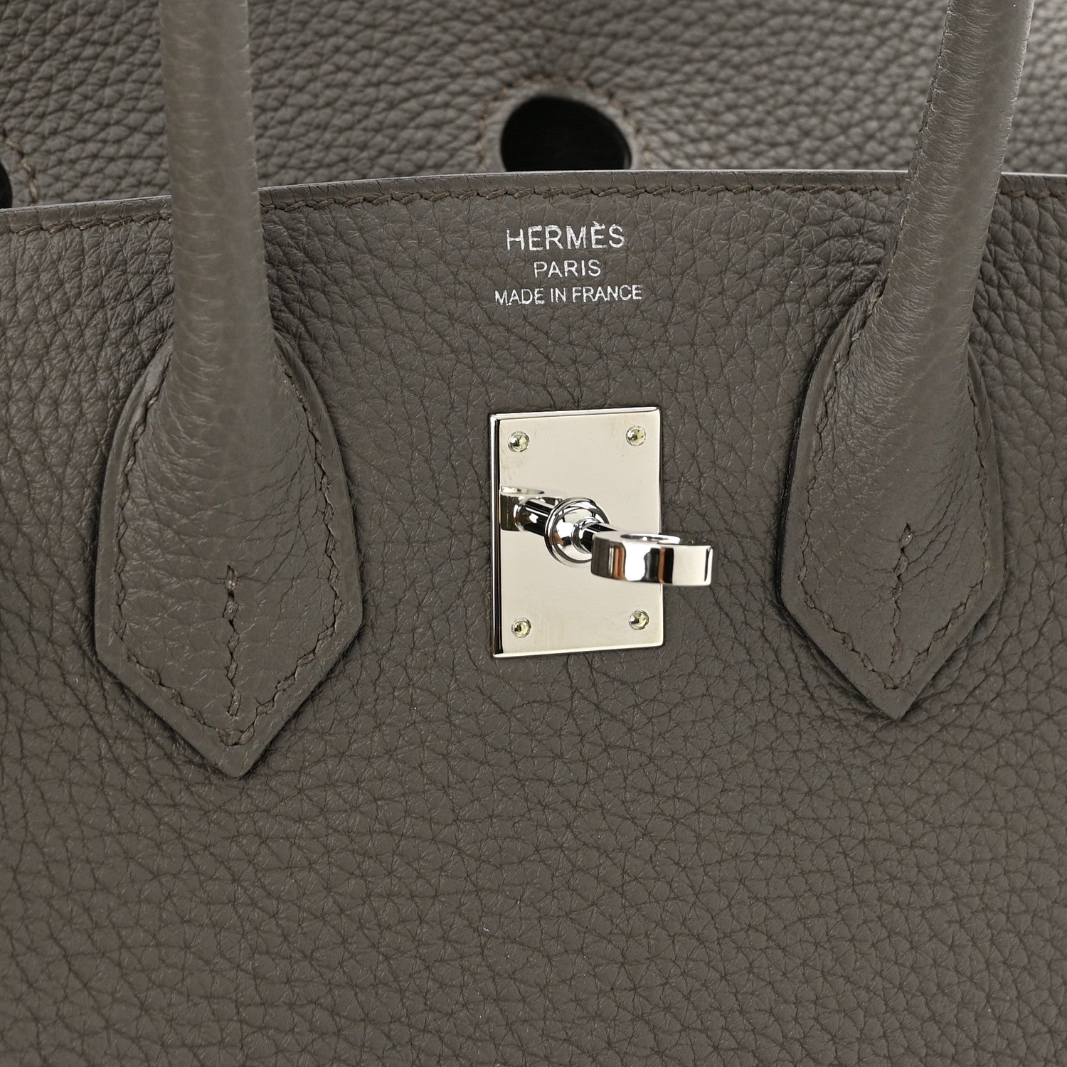 Hermes Togo Birkin 25 Etain 6 of 11