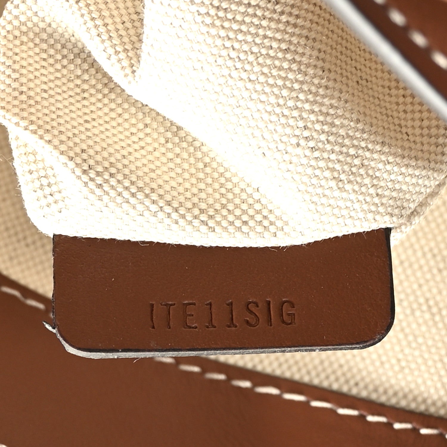Burberry Calfskin Monogram Motif TB Medium Soft Tote Brown 6 of 9