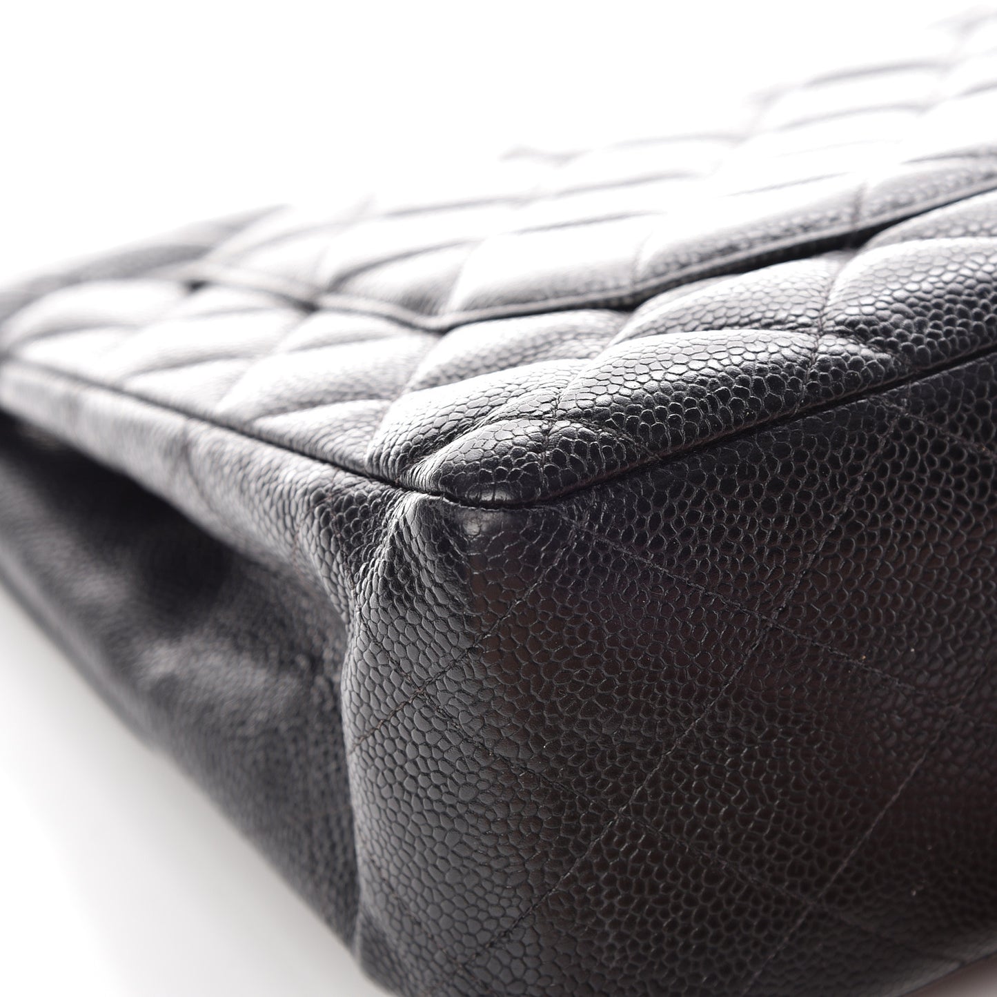 Caviar Quilted Jumbo Single Flap Black
