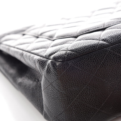 Chanel Caviar Quilted Jumbo Single Flap Black 19 of 21