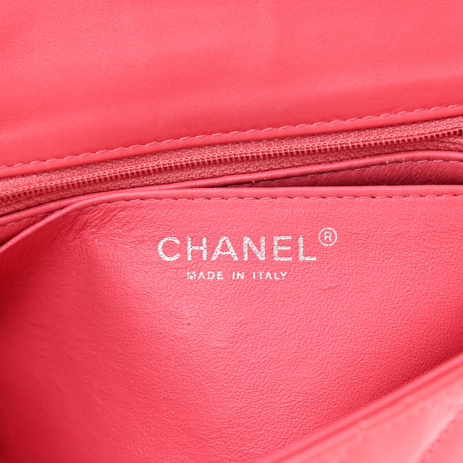 Chanel Patent Quilted Mini Square Flap Pink 6 of 12