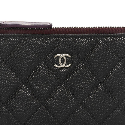 Chanel Caviar Quilted Small Cosmetic Case Black 5 of 9