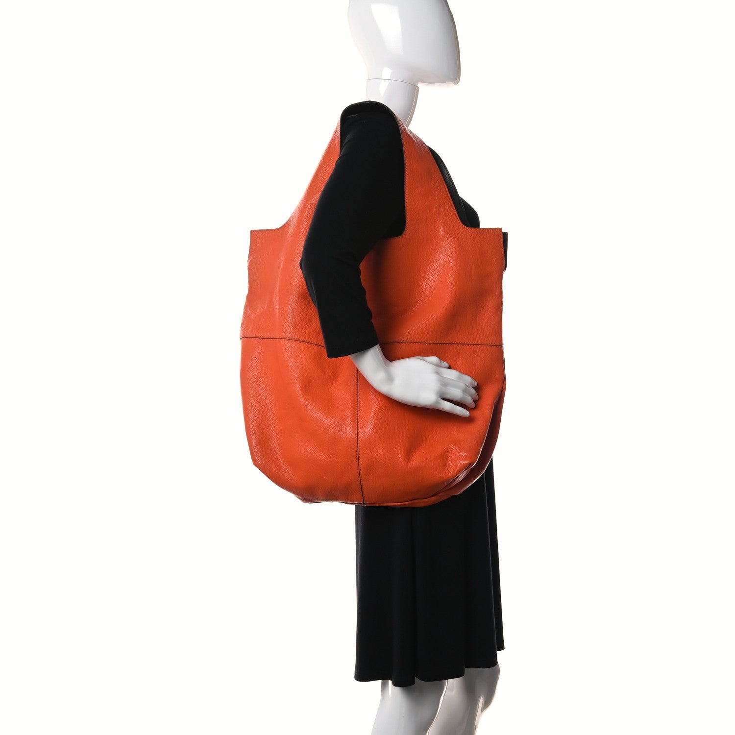 Givenchy Calfskin George V Apron Bag Orange 2 of 11