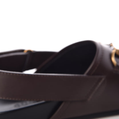 Gucci Calfskin Mens Horsebit River Slingback Slippers 9 Cocoa 7 of 10