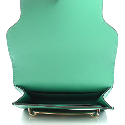 Hermes Evercolor Bi-Color Roulis Slim Wallet Menthe Vert Bosphore 4 of 4