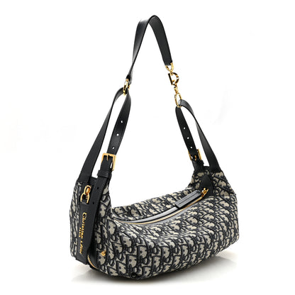 Christian Dior Oblique Medium D-Journey Bag Blue 3 of 10