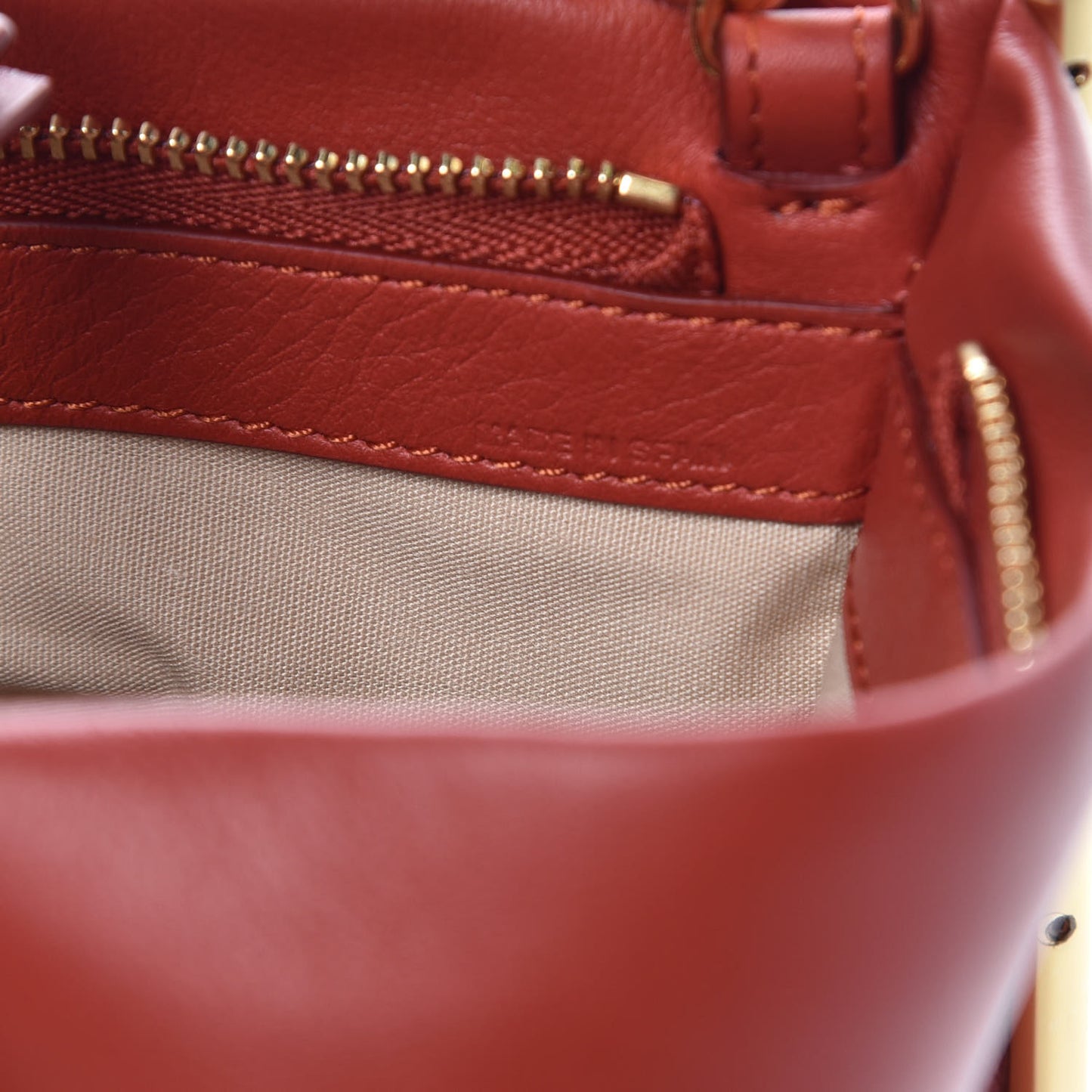 Calfskin Mini Roy Chain Pouch Earthy Red