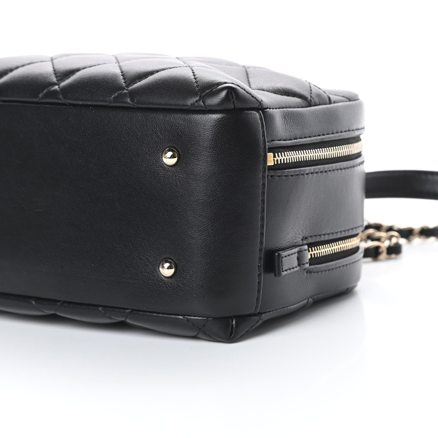 Chanel Lambskin Quilted Small Trendy CC Bowling Bag Black 11 of 13