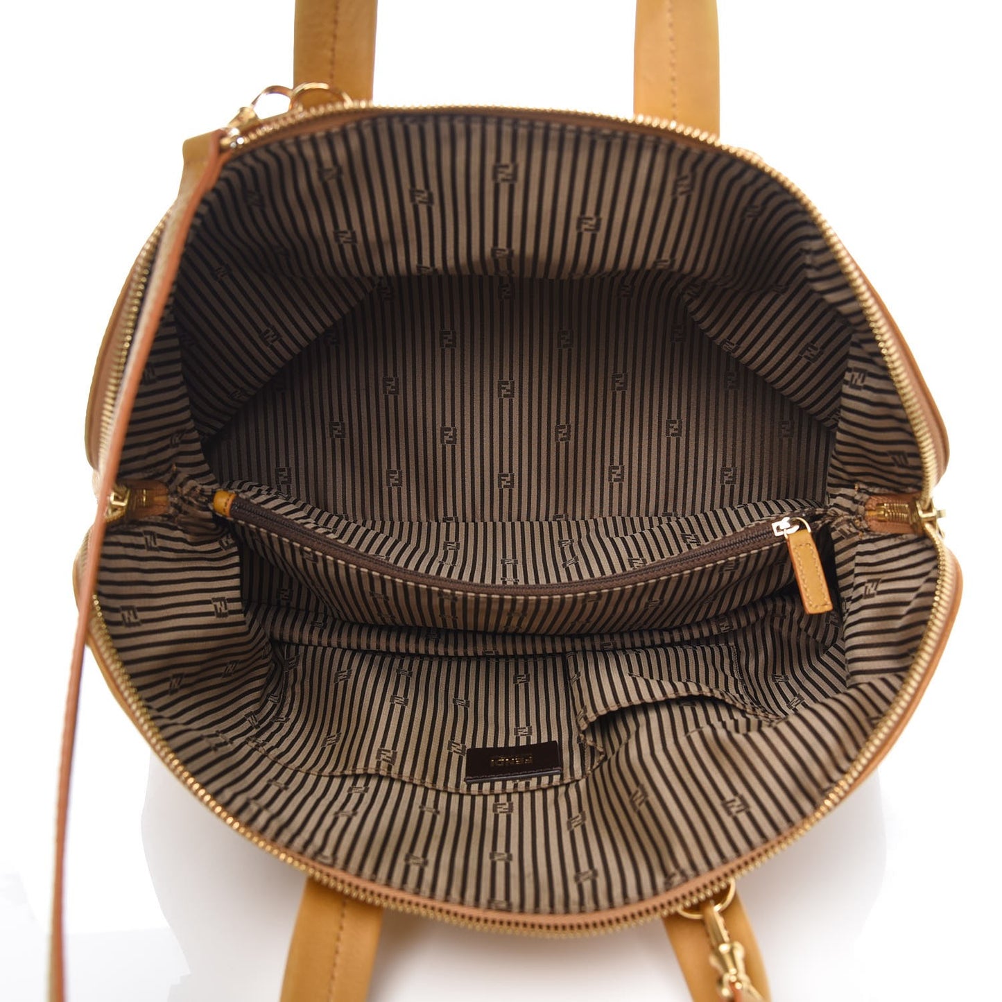 Capra Vitello Saddle Colorblock Large Chameleon Tote Beige Camel