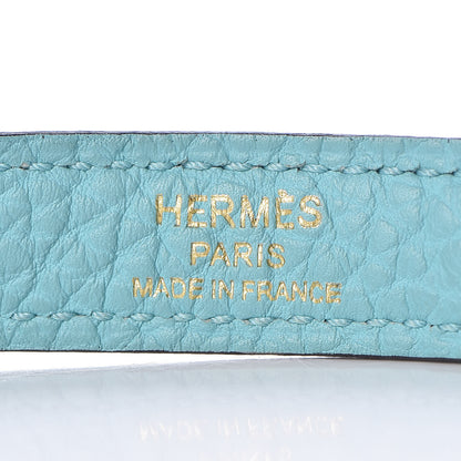 Hermes Togo Kelly Retourne 32 Bleu Atoll 11 of 33