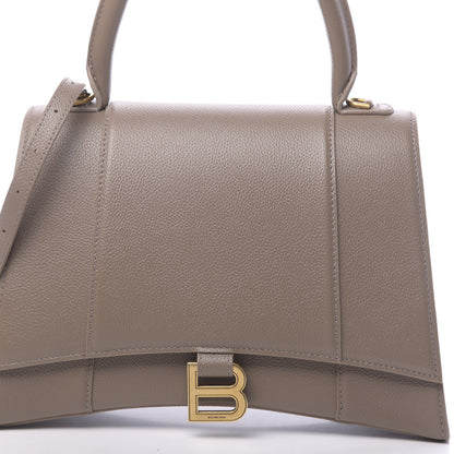 Balenciaga Grained Calfskin Medium Hourglass Top Handle Bag Mink Grey 11 of 11