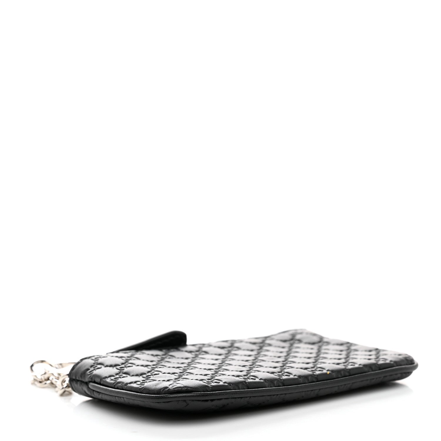 Gucci Microguccissima Key Ring Coin Case Black 4 of 8