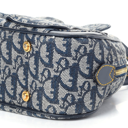 Christian Dior Monogram Mini Saddle Bowler Navy 9 of 9