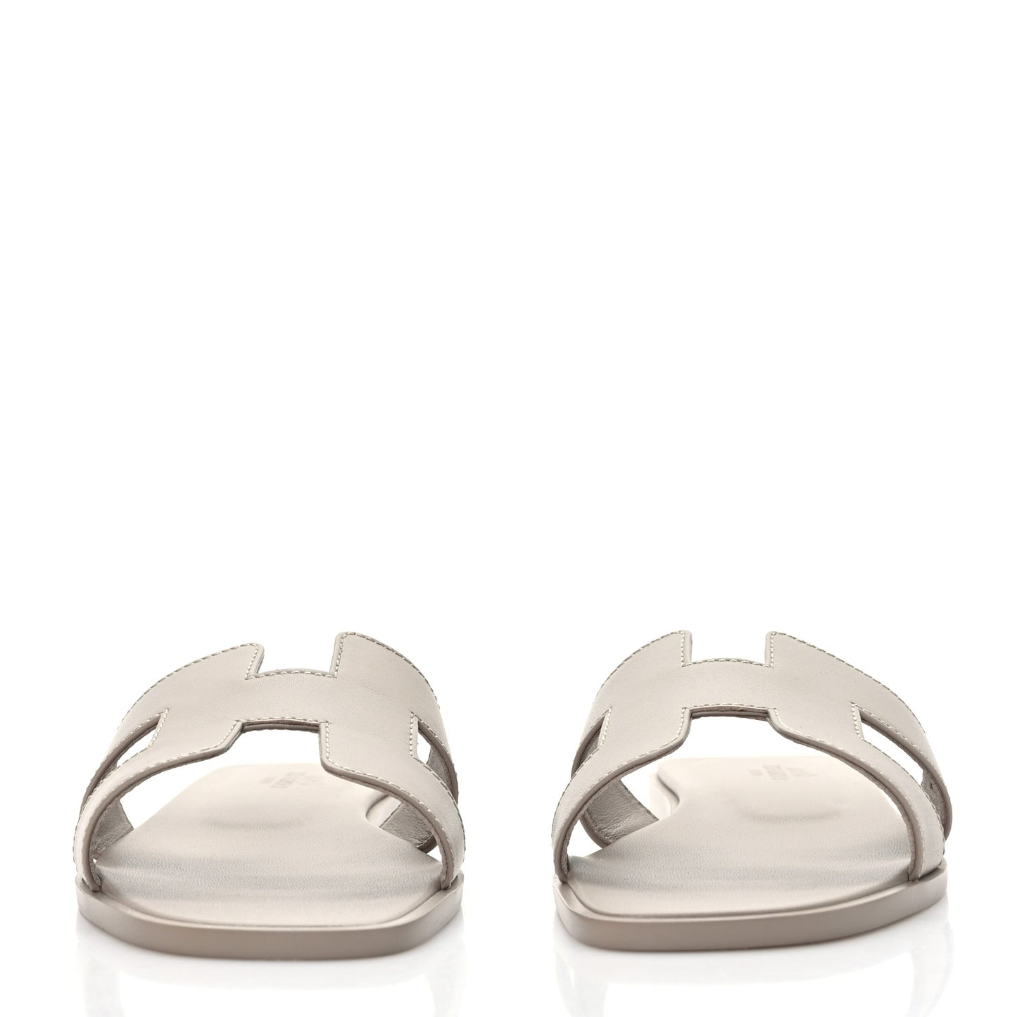 Box Calfskin Oran Sandals 37 Beige Mastic