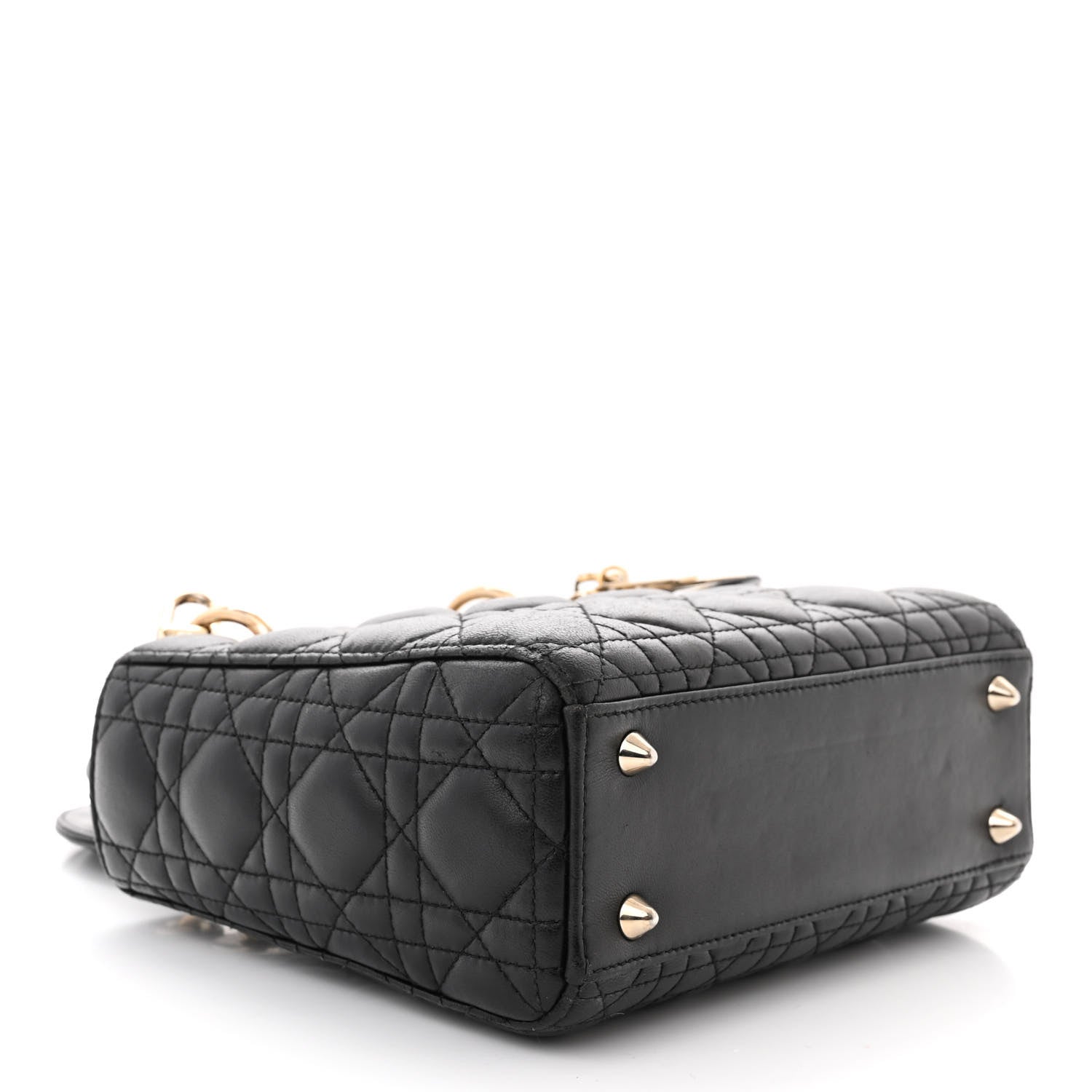 Christian Dior Lambskin Cannage Small My ABCDior Lady Dior Black 4 of 13