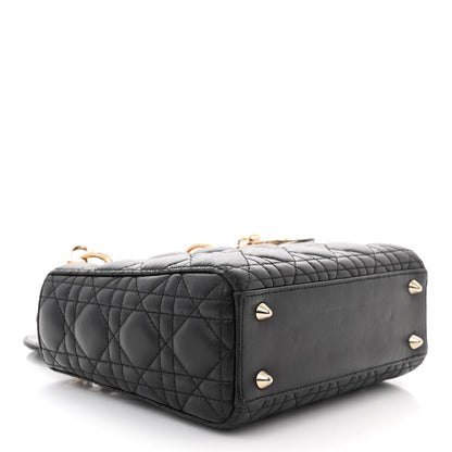 Christian Dior Lambskin Cannage Small My ABCDior Lady Dior Black 4 of 13