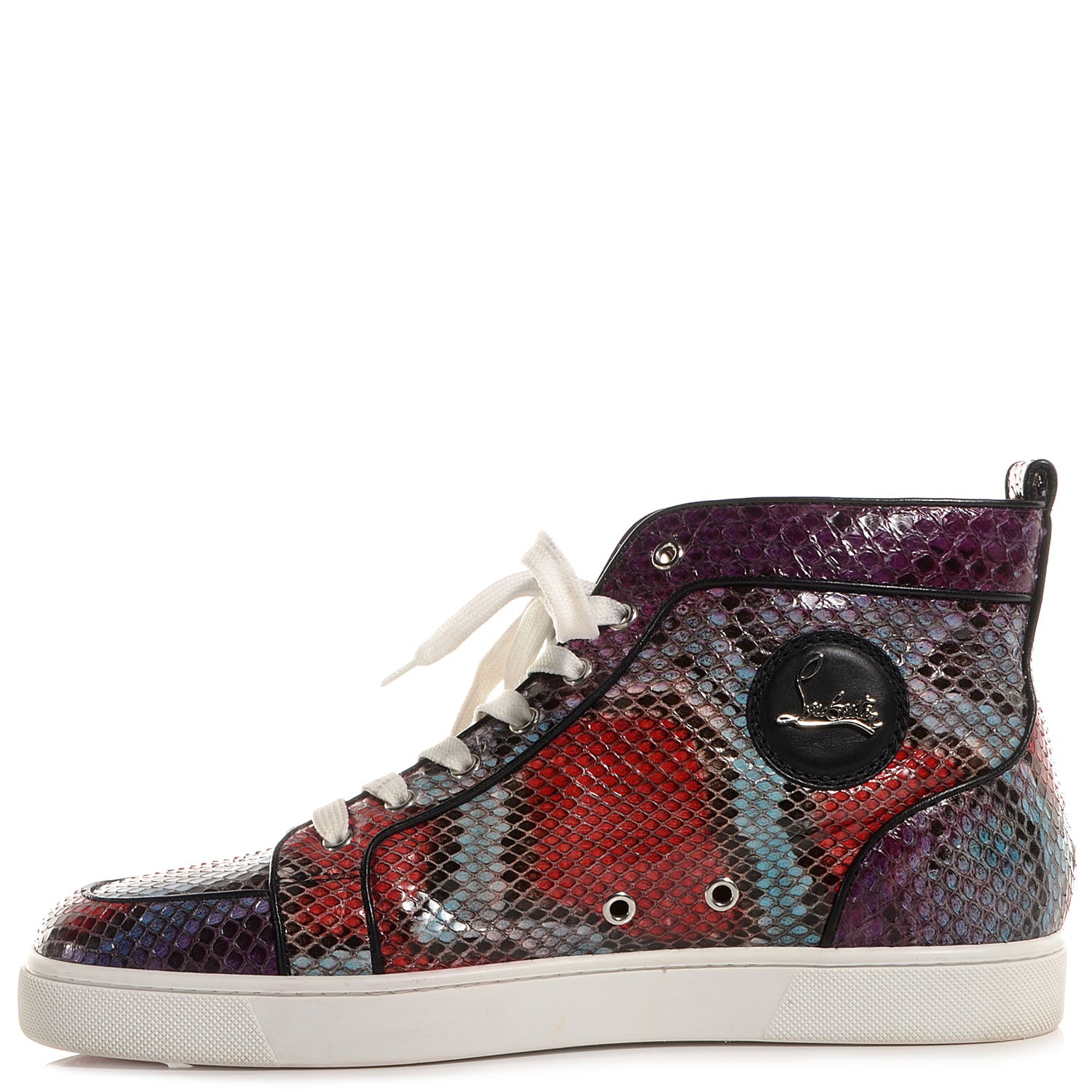 Christian Louboutin Mens Python Rantus Orlato Hightop Sneaker 43 Purple 1 of 5