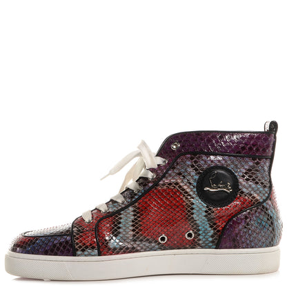 Christian Louboutin Mens Python Rantus Orlato Hightop Sneaker 43 Purple 1 of 5