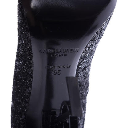Saint Laurent Glitter Opyum 100 Pumps 35 Black 8 of 9