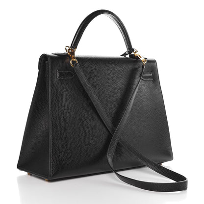 Hermes Ardennes Kelly Sellier 32 Black 3 of 44