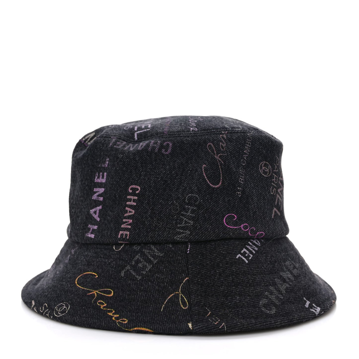 Denim Mood Cloche Bucket Hat M Black