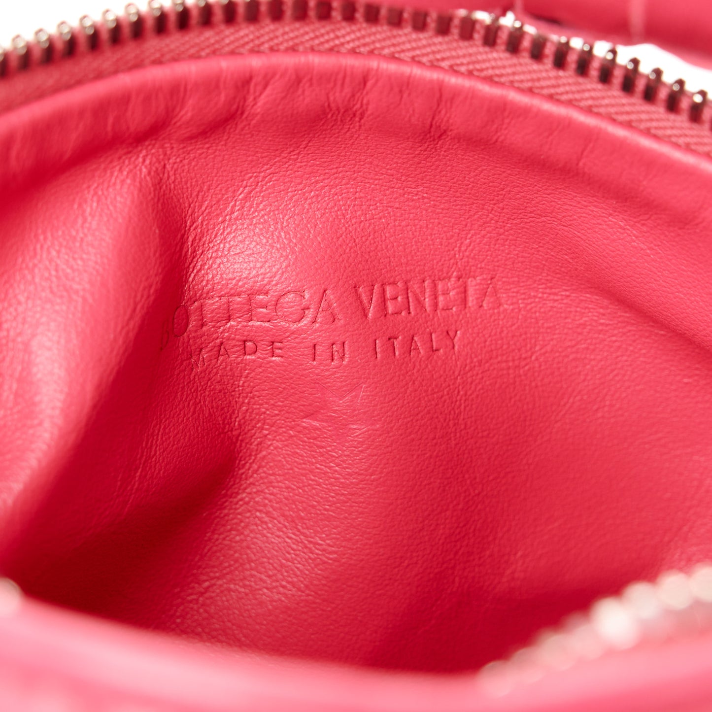 Nappa Intrecciato Mini Jodie Cranberry