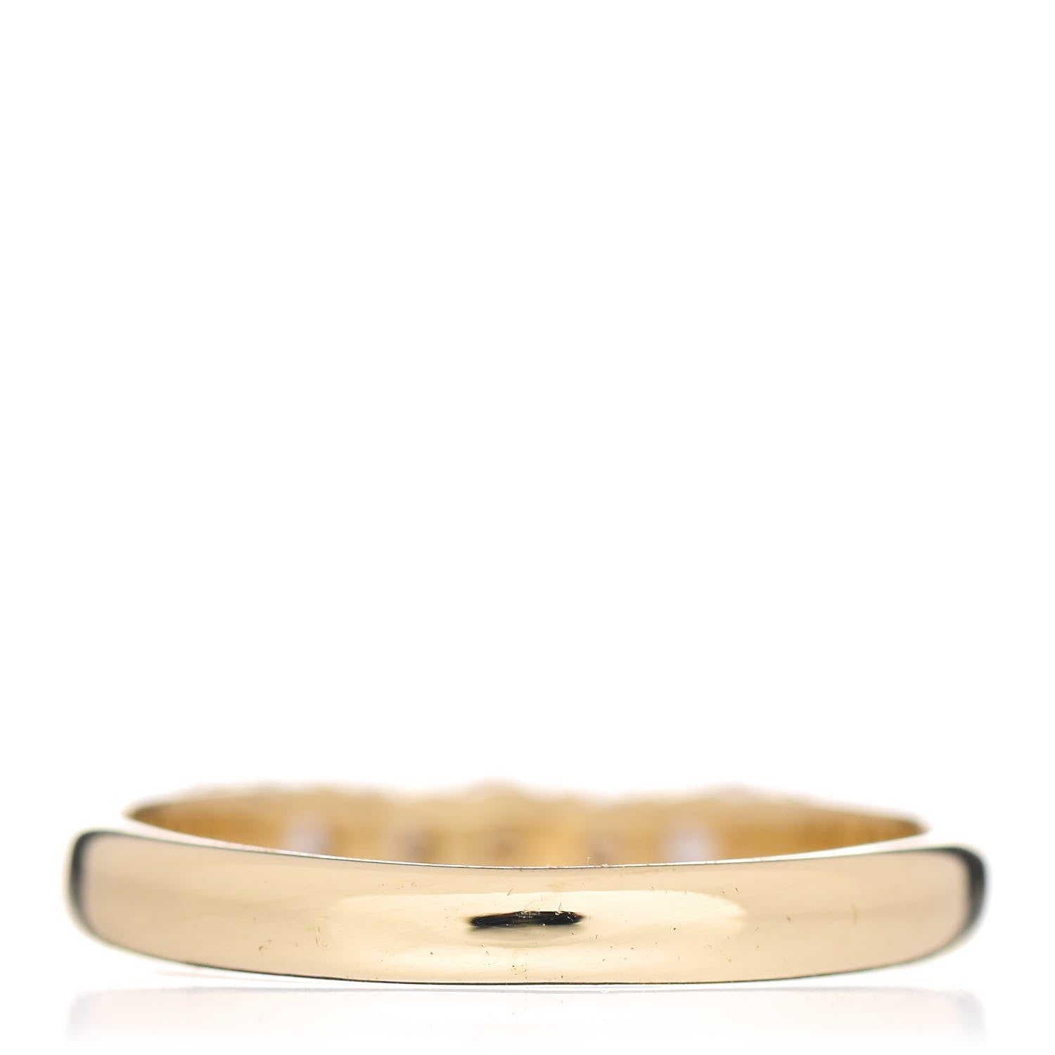 Tiffany 18K Yellow Gold Diamond Band Ring 48 4.5 4 of 5