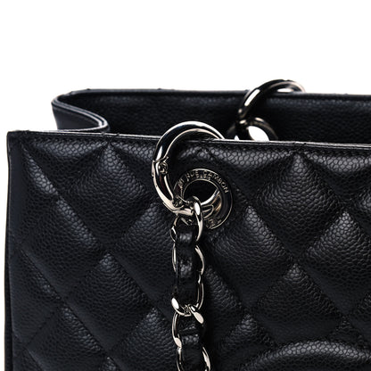 Chanel Caviar Quilted Grand Shopping Tote GST Black 8 of 11