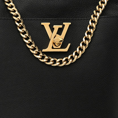 Louis Vuitton Calfskin Lock and Walk Bucket Black 8 of 10