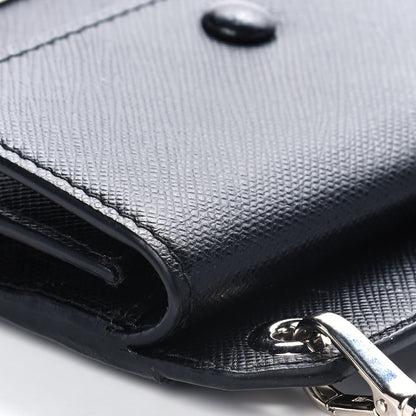 Prada Saffiano Racing Logo Patch Mini Bag Black 11 of 13